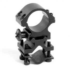 Универсальное крепление для фонарей 25мм на ствол или планку Weaver/Picatinny (21мм)